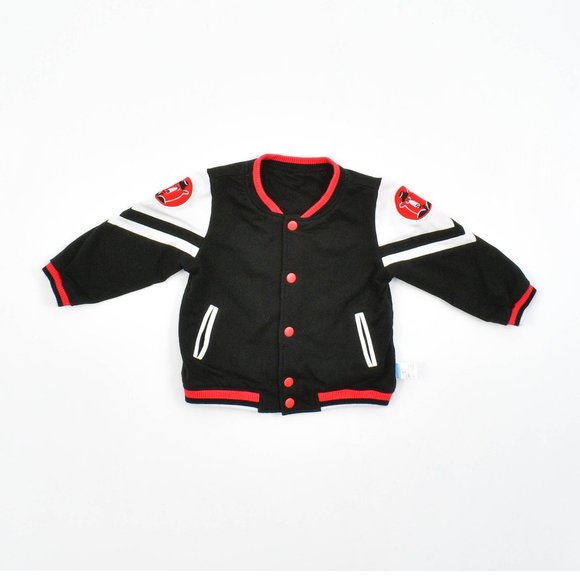Toddler Boy's Jacket With Bear Badge - Picture 1 of 4